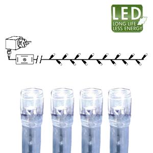 Гирлянда цепочка    7,0м холоднобелая120диодов 8функций LED outdoor