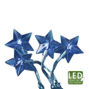 Гирлянда       4,35м синяя Звезда 30диодов LED indoor