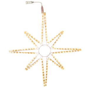 Декорация светодиодная Звезда 0,75м теплобелая кабель белый 1,8м стартовая 144диода LED outdoor