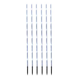 Декорация светодиодная Стик для сада голубой 90см 6шт/уп