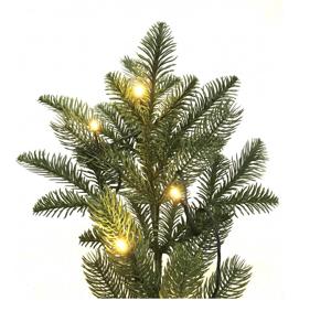 Елка    2,1м Virginia (Вирджиния) зеленая с лампочками d1,3м 2863 веток  PE100%