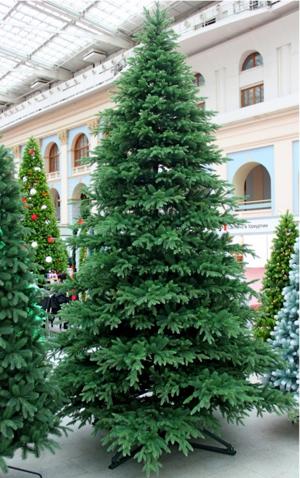 Елка 4м  Stella (Стелла) зеленая d2,54м 450 веток PE100% купить в Алматы оптом