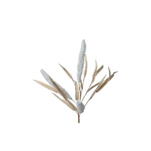 Веточка декоративная  60см Кошачий хвост с листьями