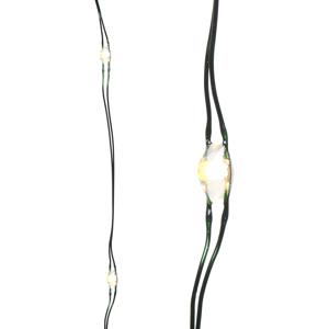 Гирлянда нить 1,95м теплобелая 3 батарейки АА 6ч таймер 40диодов LED MICRO indoor