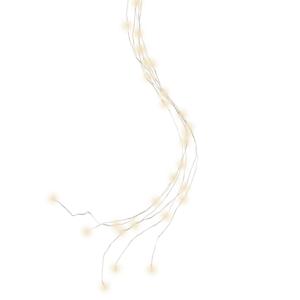 Гирлянда пучок   0,8м теплобелая 10веток  на батарейках 3АА 6ч таймер 60диодов LED MICRO indoor