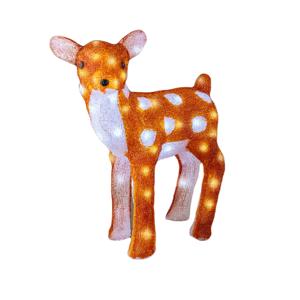 Декорация светодиодная Олененок коричневый таймер 8/16ч 37х18х38см кабель 5м 60LED холодная белая IP-44 outdoor