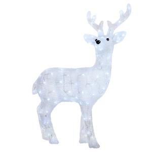 Декорация светодиодная Олень 77см хол/белый мерцающий LED 150 диодов
