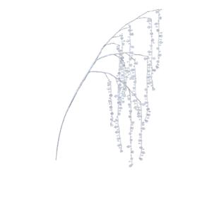 Веточка декоративная  80см с акриловыми бусами