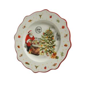 Тарелка декоративная Санта d26см