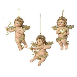 Декор Ангел с луком/сердцем 12х8,5х4,5см 3 в ассорт