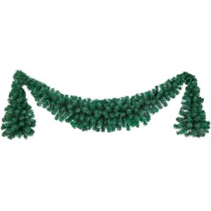 Гирлянда еловая  1,8м+2х0,6м зеленая Ламбрекен