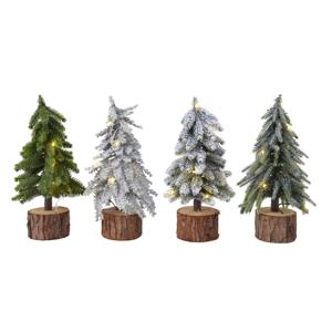 Елка         0,37м на пеньке d0,15м LED  4 в ассорт