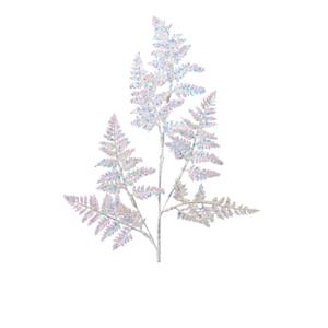 Веточка декоративная 69см Папоротник белый ирис