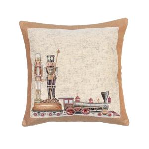 Наволочка Золотой Щелкунчик 45х45см гобелен с золотистым люрексом  KISS1324SE