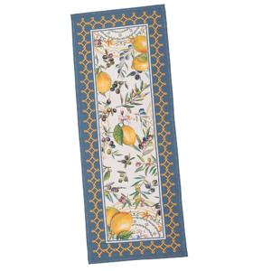 Настольная дорожка Лимоны и оливки 45х140см гобелен без люрекса  LIMA041-45