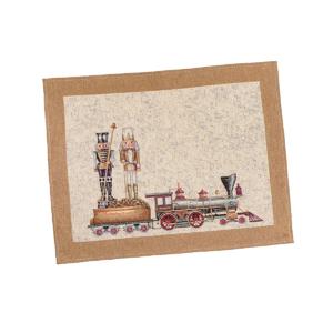 Салфетка Золотой Щелкунчик 37х49см гобелен с золотистым люрексом  RUNNER1324SE-49