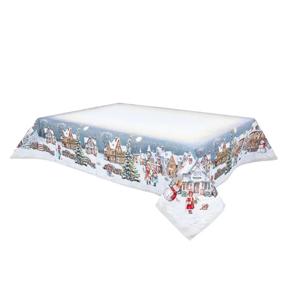 Скатерть Рождественское утро 160х350см гобелен без люрекса  RUNNER1377-350