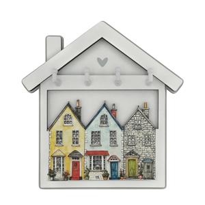 Ключница Городской квартал с 4 крючками 16х17х2,8см