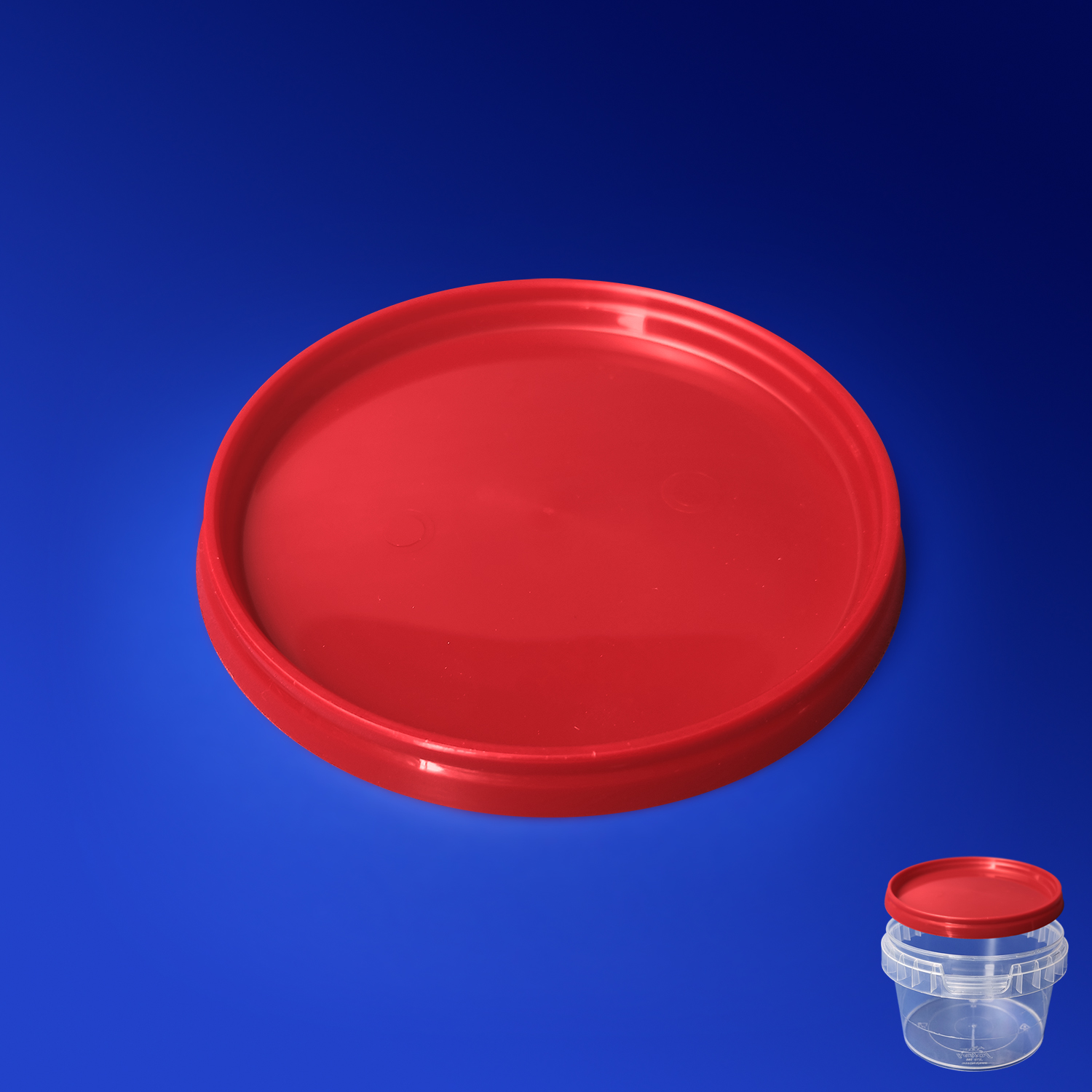 Крышка к банке 280мл 000697D красная РР