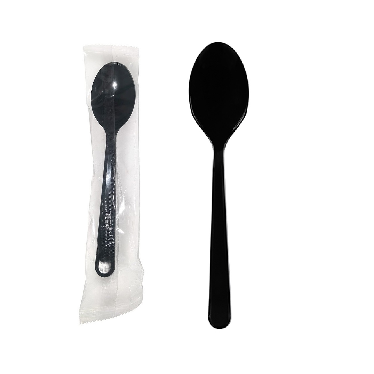 Ланч - набор 1/1 Ложка Премиум черная в индивидуальной упаковке 1шт/уп