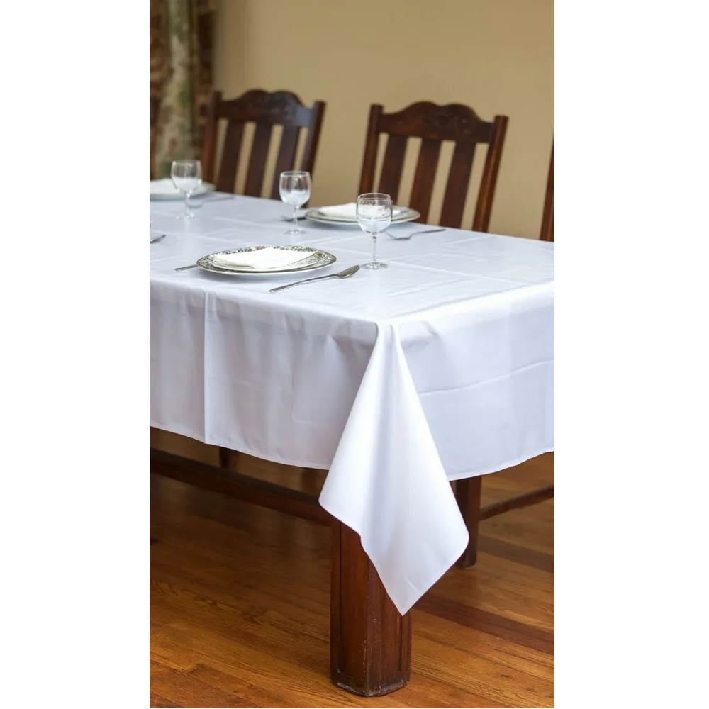 Скатерть 2,7х1,4м белая одноразовая СПЕ