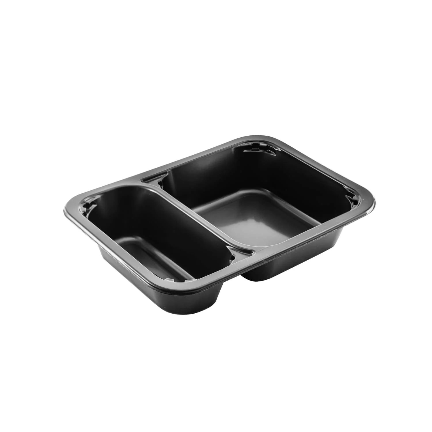 Лоток под запайку 18,7х13,7х3,8см C2 (1/3) 615 мл PP черный  504 штук в коробке ПР-Л-187х137х38 C2 (1/3)