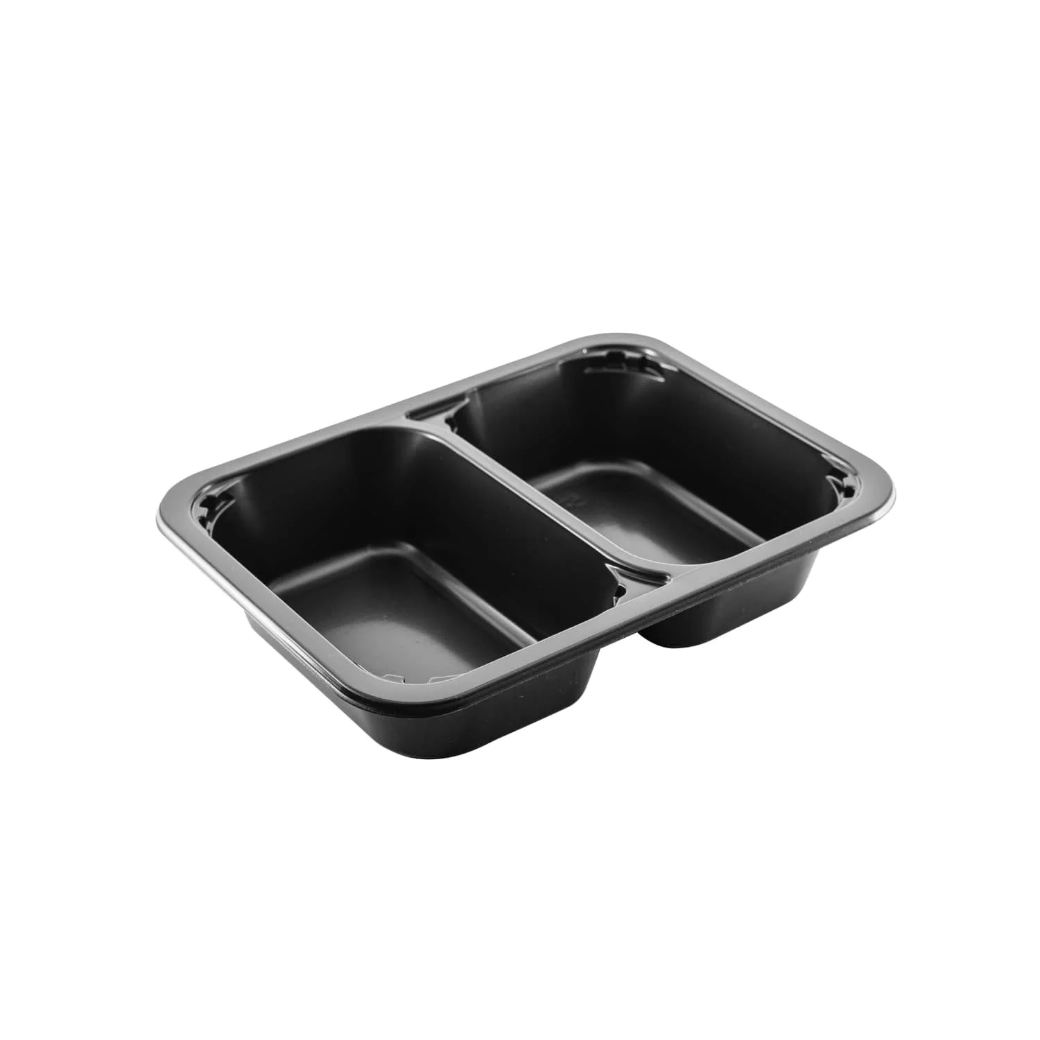 Лоток под запайку 18,7х13,7х3,8см C2 (1/2) 615 мл PP черный  504 штук в коробке ПР-Л-187х137х38 C2 (1/2)