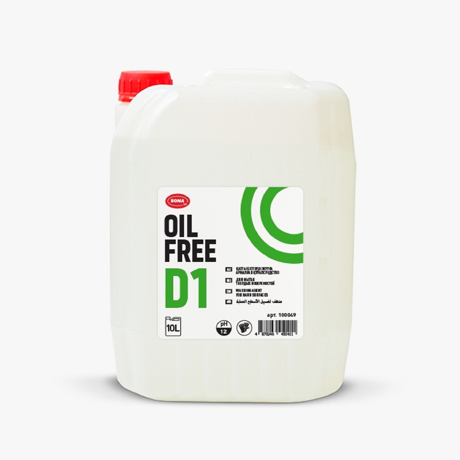 Средство высокоэффективное для удаления жира с твердых поверхностей 10л ПНД D1 OIL FREE