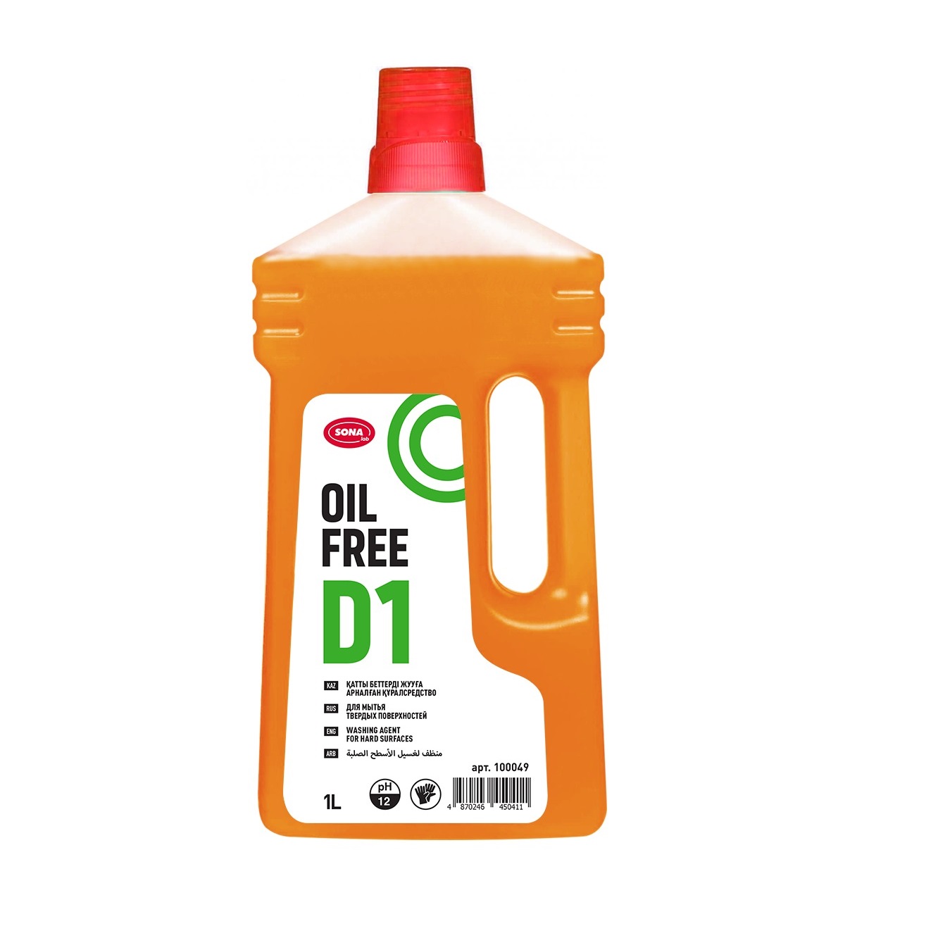 Средство высокоэффективное для удаления жира с твердых поверхностей 1л ПНД D1 OIL FREE
