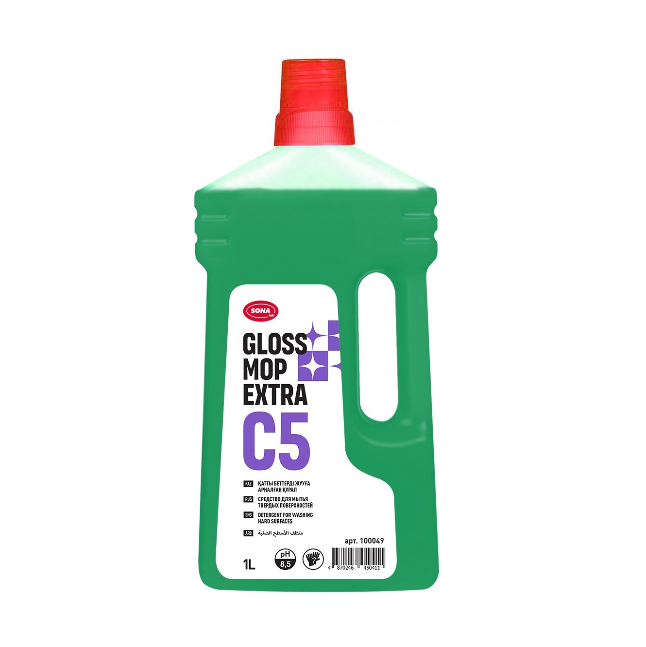 Средство концентрированное моющее для твердых поверхностей 1л ПНД GLOSS MOP EXTRA