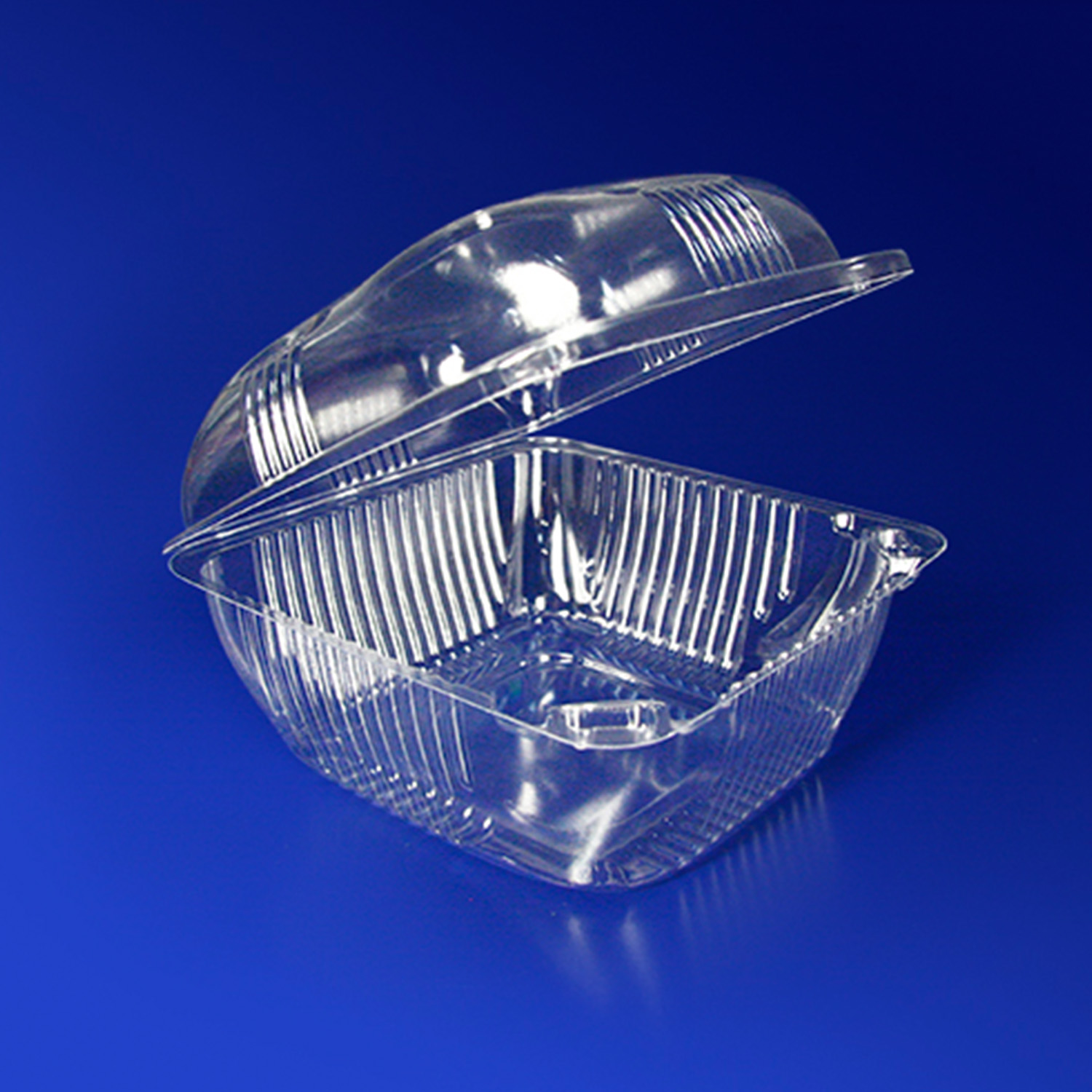 Контейнер-ракушка 10,5х10,5х7,0см ПЕТ 550 шт/кор ПР-К-9 ИП (ПЭТ)