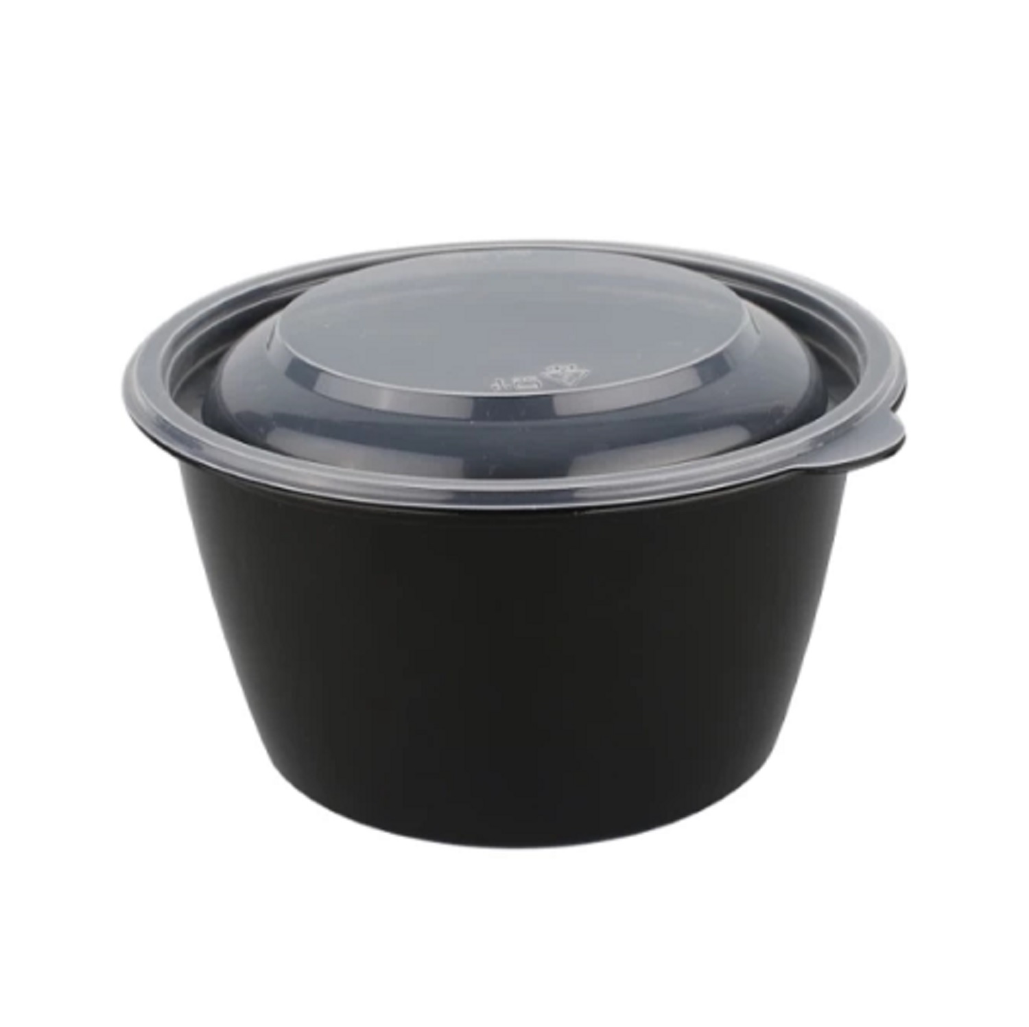 Контейнер пластиковый    500мл PP черный 12,5х7,5см с крышкой