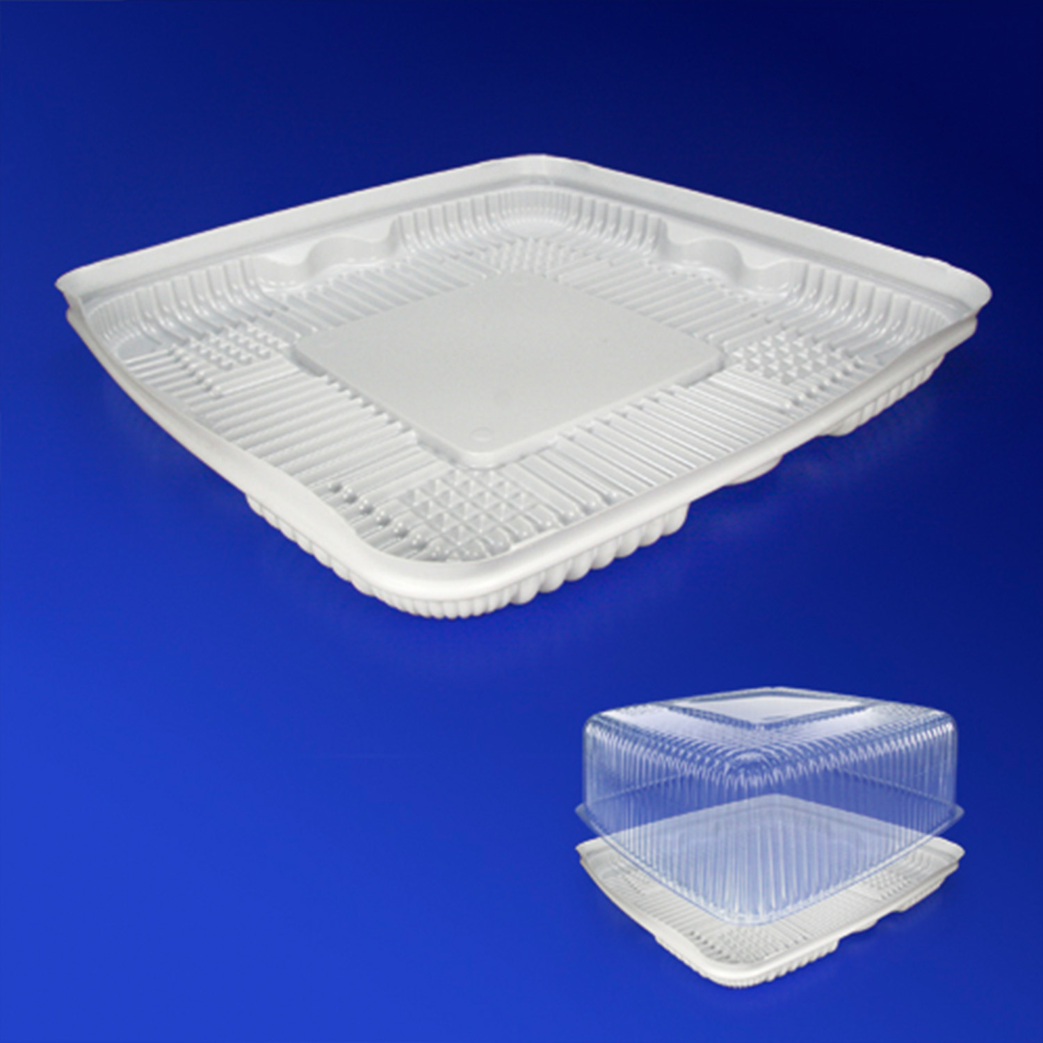 Дно к упаковке для торта 31,5х31,5см внешн PS белое наружное  100 шт/кор Т-240/1Д БЕЛАЯ