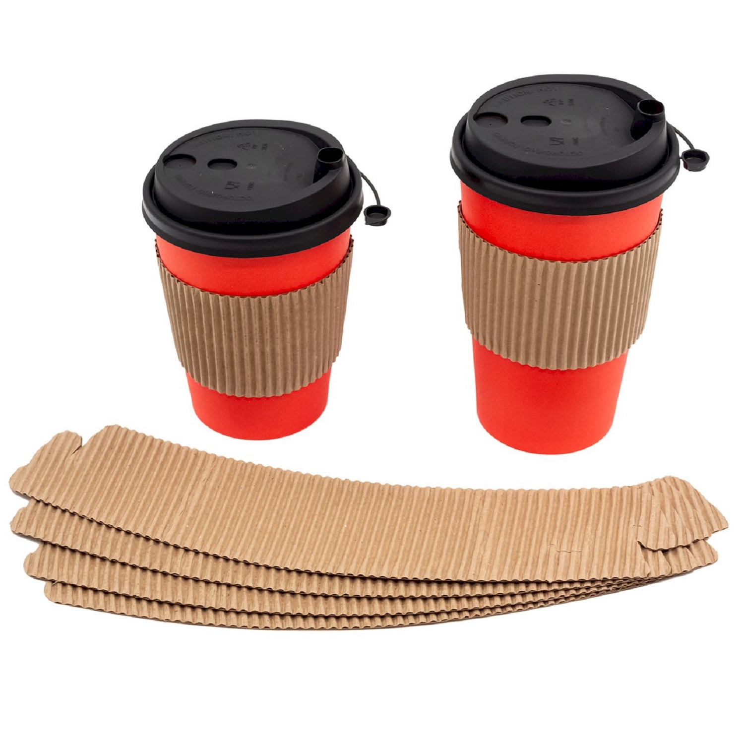 Манжета на стакан 280х55 крафт МГК без печати 2-х сл