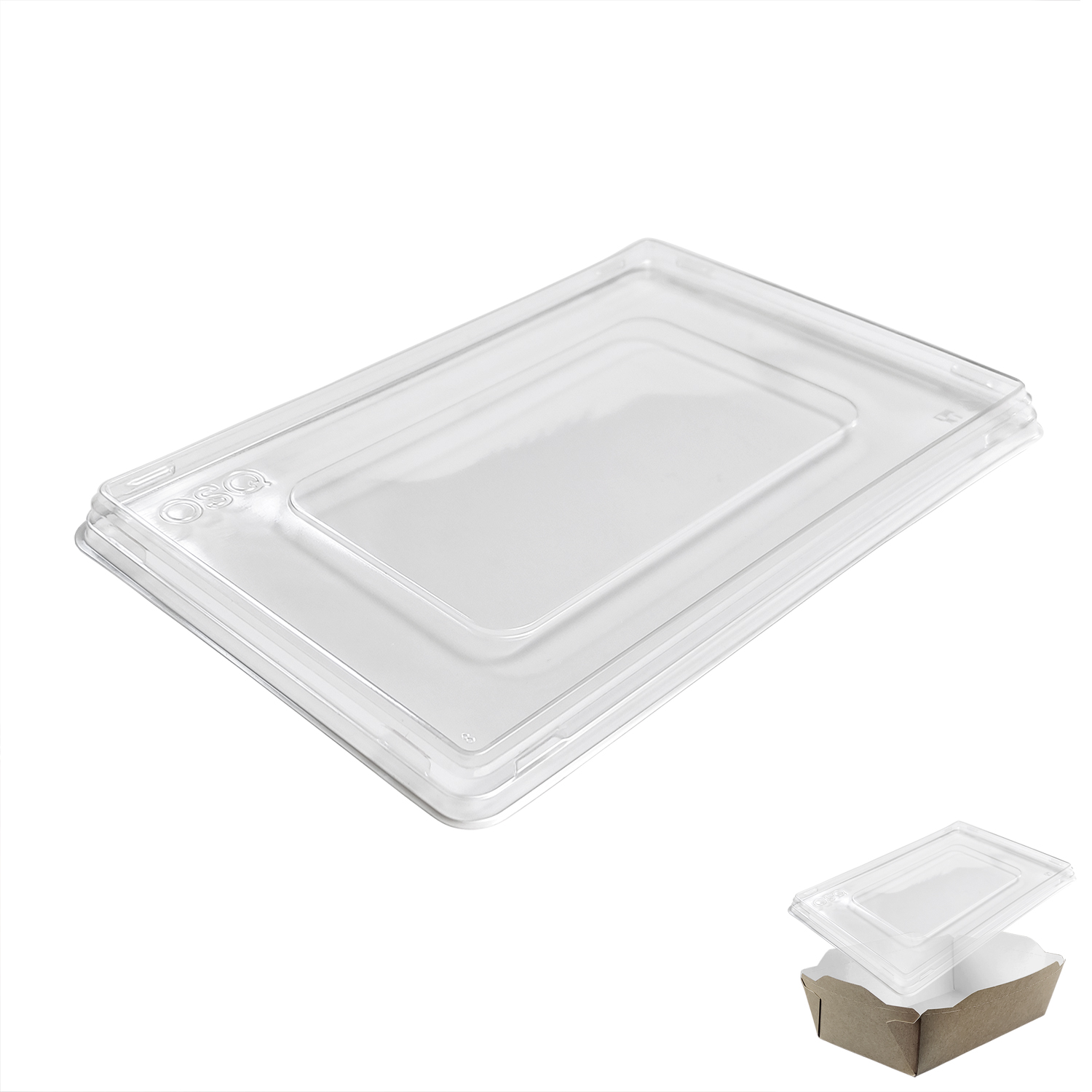 Крышка OSQ OPSALAD   800 20,0х10,6х1,35см ПЭТ