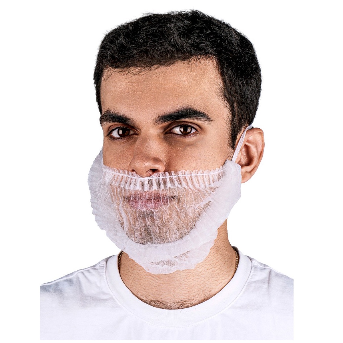 Набородник белый из спанбонда  100шт/уп 10уп/кор