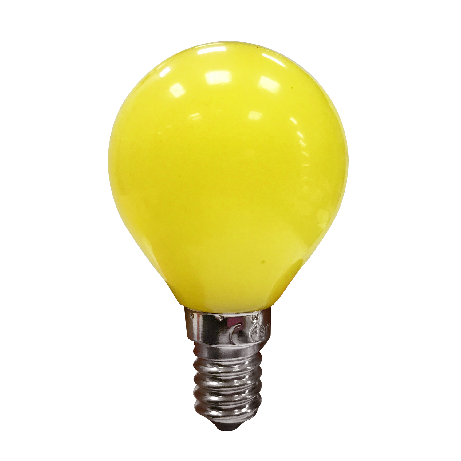 Лампочка  E27  8диодов LED желтая 230V, 0,5W 9,6х5,5см indoor