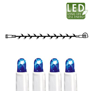 Гирлянда цепочка      5м голубая кабель белый дополнительная 50диодов LED outdoor