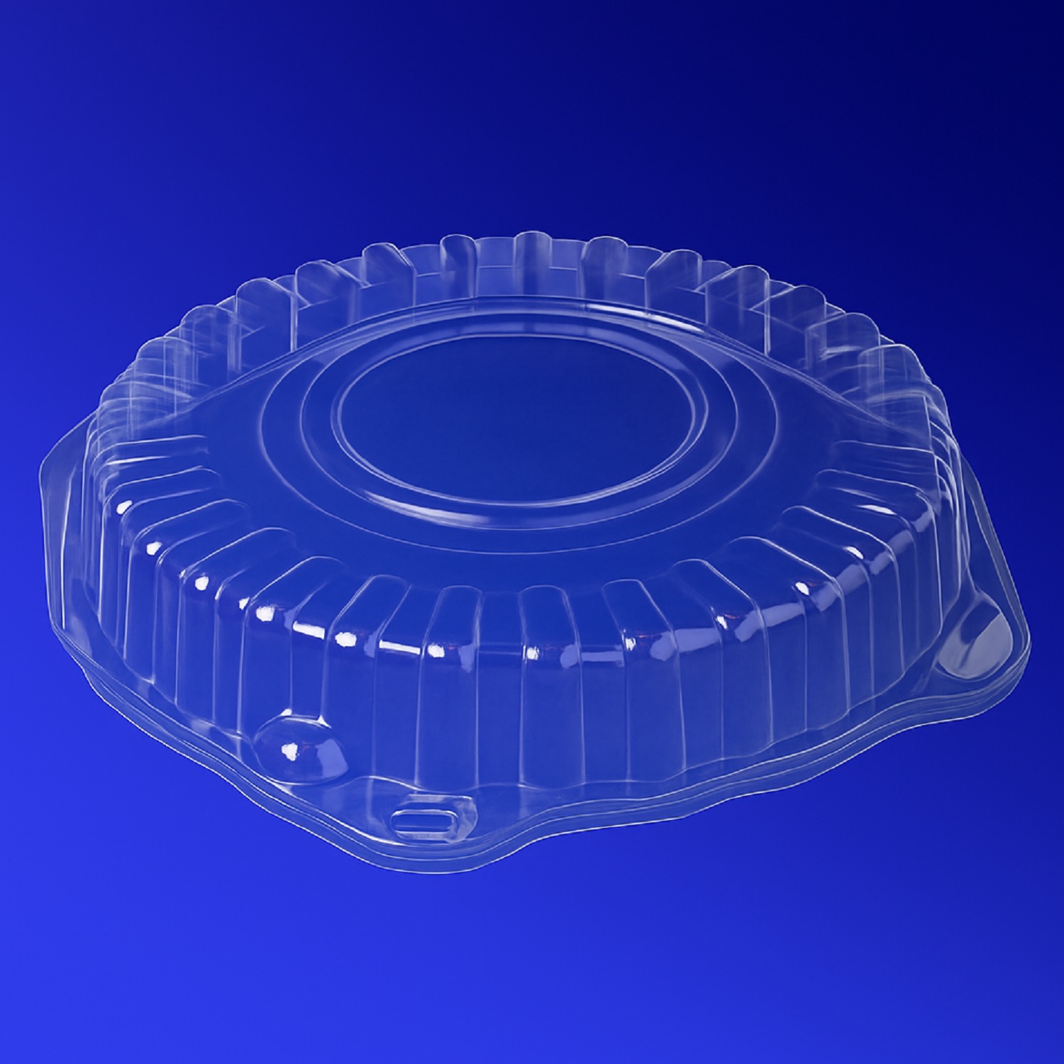 Крышка к упаковке для торта d21,9х3,5см внутр 2000мл БОПС прозрачная  200 шт/кор Т-207/1КН
