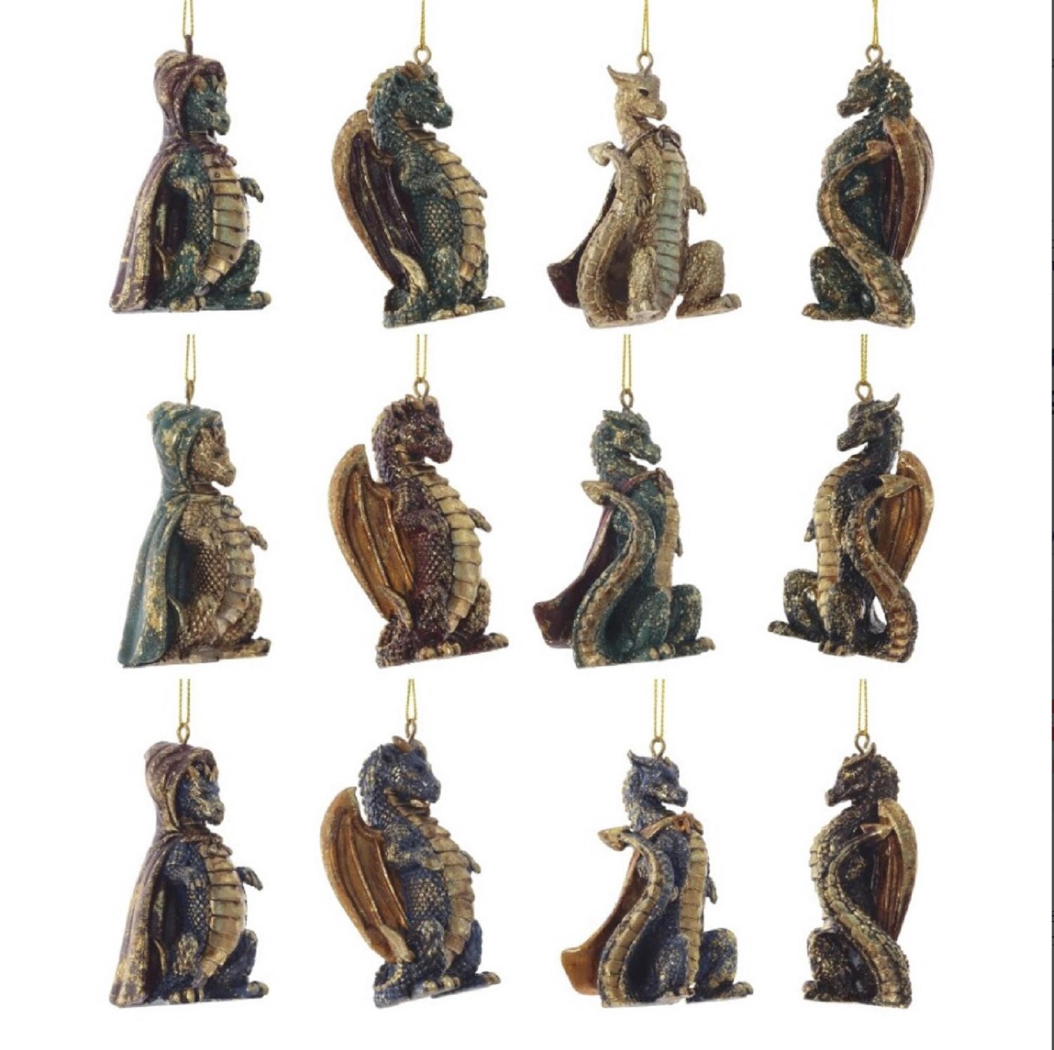 Декор Дракон 5x4x8см 12 в ассорт