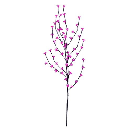 Декорация Дерево  100см цветущее с розовыми цветами 60диодов LED