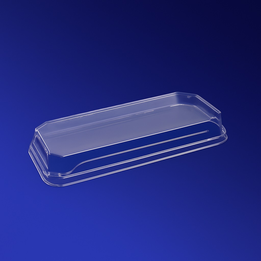 Крышка ПЭТ 16,0х9,0х3,5см к контейнеру CH009-1101