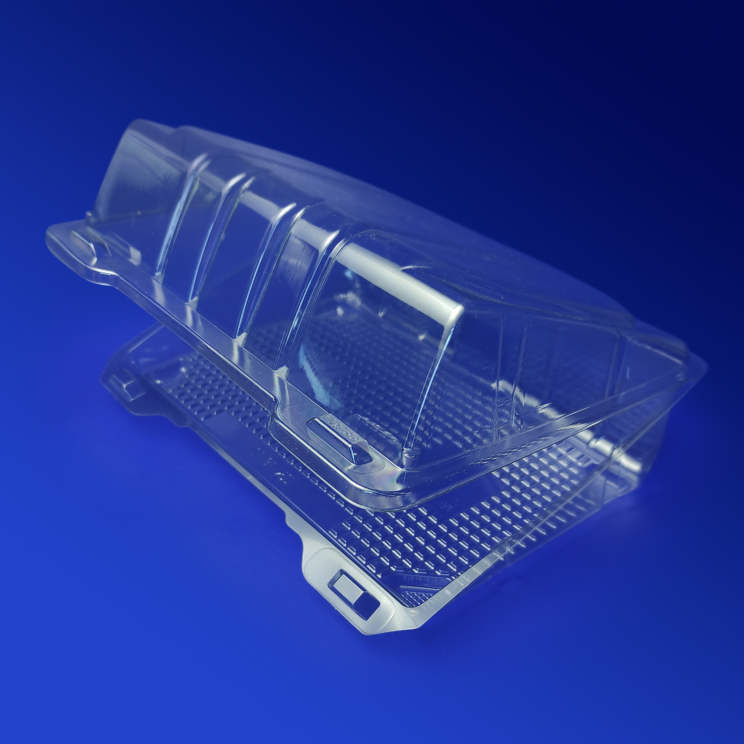 Контейнер пластиковый  PET прозрачный с нераздельной крышкой 21,3х16,3х5,5см 300 шт/кор