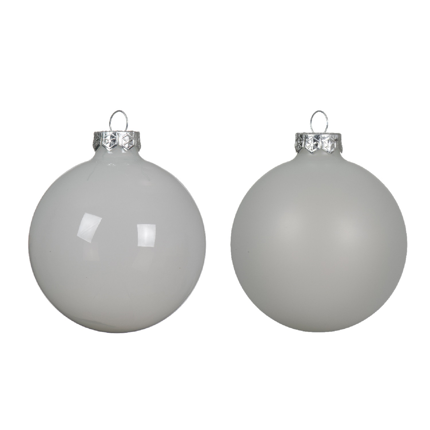 Шар стекло белый матовый d8см 4шт/уп