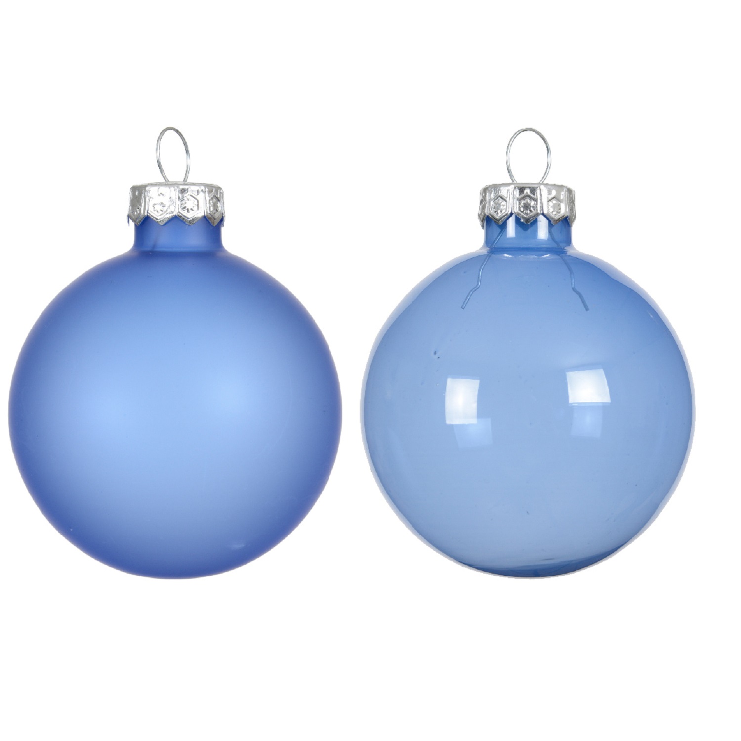 Шар стекло небесно-голубой d8см 4шт/уп