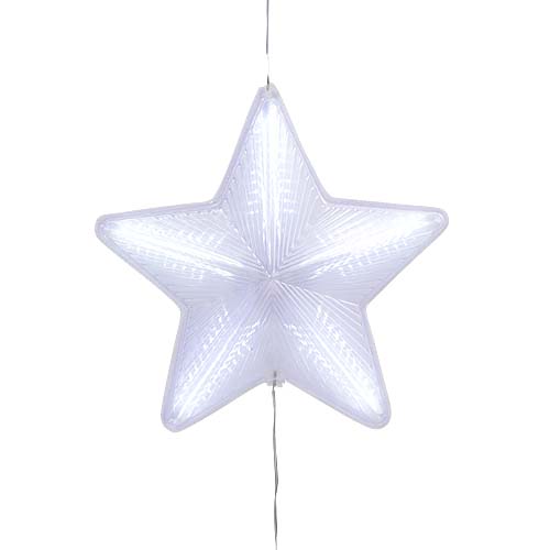 Звезда с эффектом бегущих лучей хол/бел 42см 140диодов LED