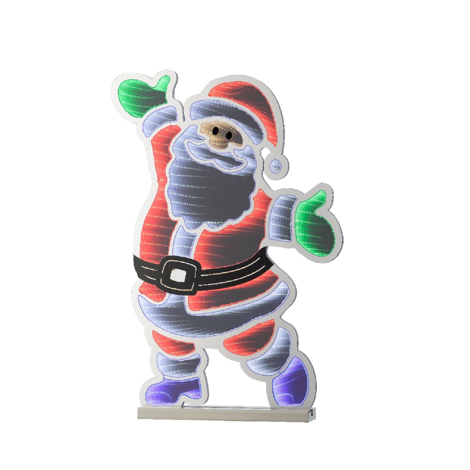 Декорация светодиодная Санта 1,2 х1,2м кабель 3м свет холоднобелый/мульти SMD IP-44 indoor