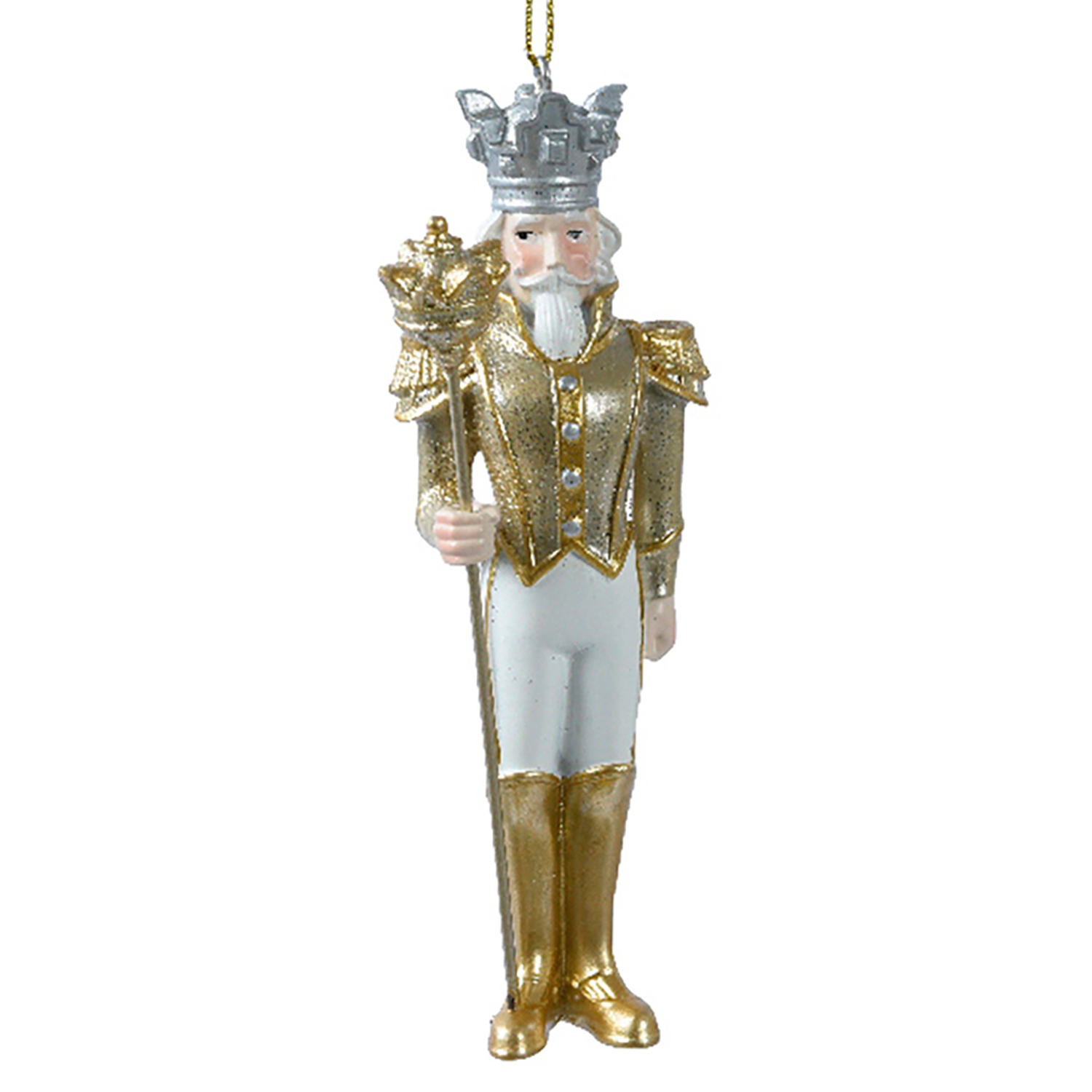 Декор Король в золотом мундире со скипертом 5х4,3х13см