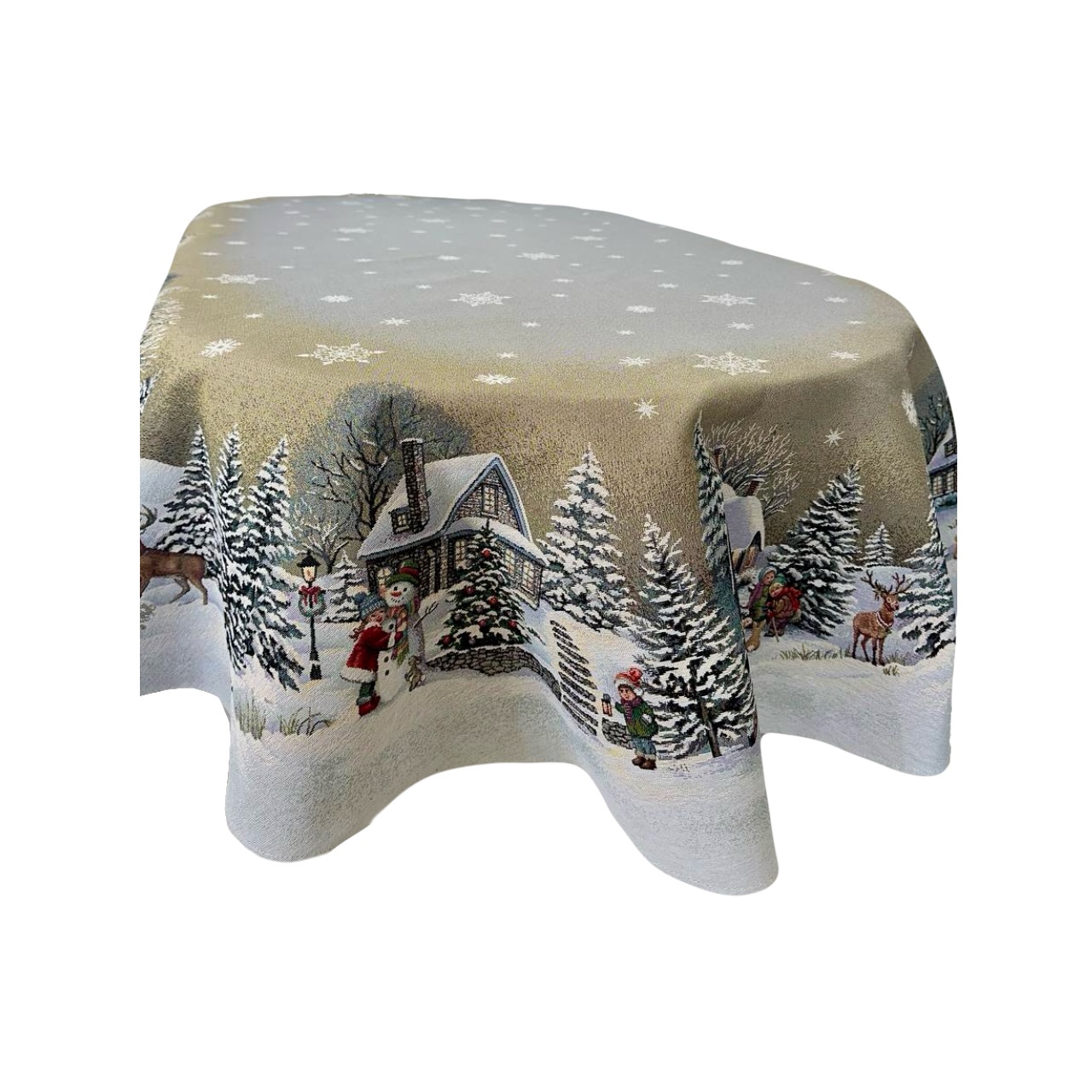 Скатерть Кэрол 160х250см гобелен без люрекса OVAL1267-250