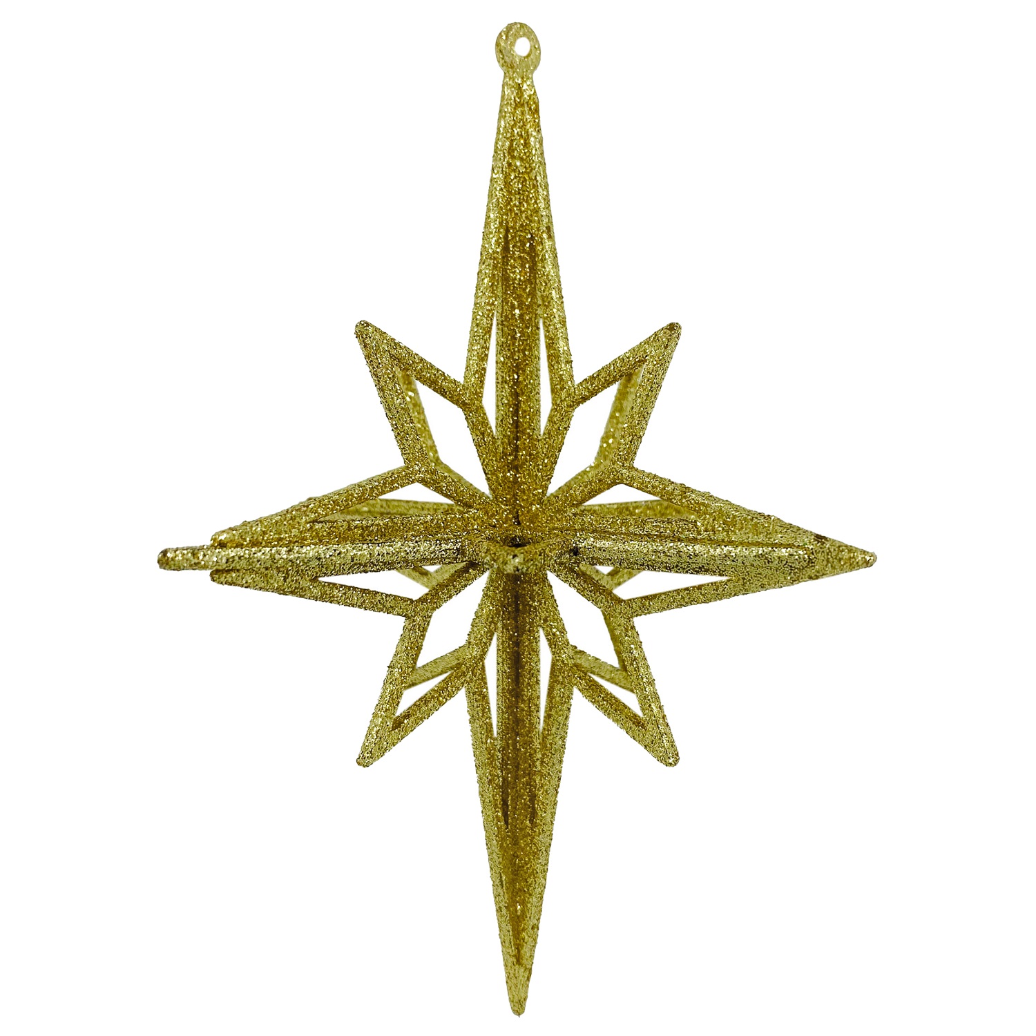 Декор Ромб золотистый с блеском 11х11х14см